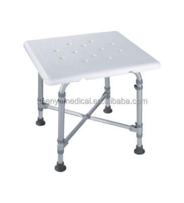 China Heavy duty HDPE+ALUMINUM bath chair without back for sale