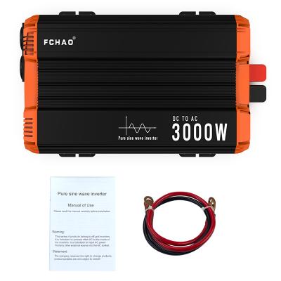 China Factory price smart power inverter 3000 watt 12 volt 220 volt dc to 50hz volt ac inverter 47.5*22*9.2cm for sale