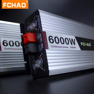 China For Camping Truck Car RV 6000W DC To AC 50/60Hz Power Off Grid 6Kw Solar Pure Sine Wave Inverter 47.5CM*22CM*9.2CM for sale