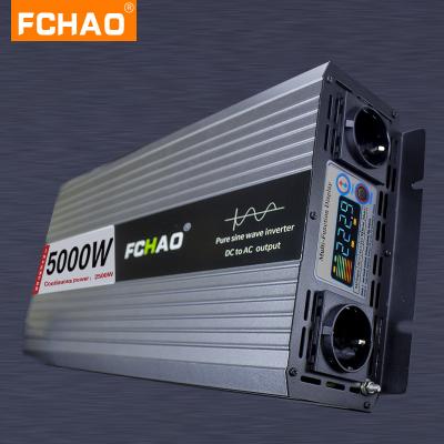 China DC 12V 24V To Solar Grid Power Off AC 220V 230V 50/60Hz Pure Sine Wave Inverter 12v 220v 5000W 40CM*18CM*6.9CM for sale