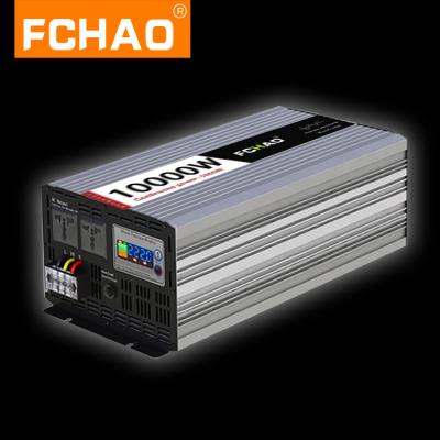 China FCHAO RTS 5000W 10000W DC 12V 24V 48V To AC 110V 120V 220V 230V 50/60Hz Solar Power OFF Grid Pure Sine Wave Inverter 40CM*18CM*6.9CM for sale