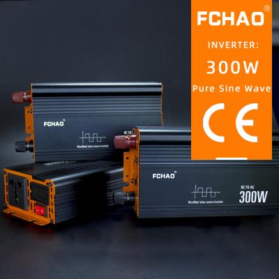 China FCHAO 300W DC 12V 24V 48V AC 110V 120V 130V 220V 230V 240V 50/60Hz Solar OFF Grid 300W Modified Sine Wave Inverters 21CM*13CM*9.5CM for sale