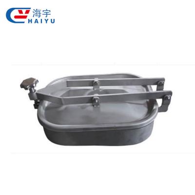 China Food Sanitary Stainless Steel Manhole Cover Square Hygienic Tank , Rectangular Manhole Cover Dairy for sale