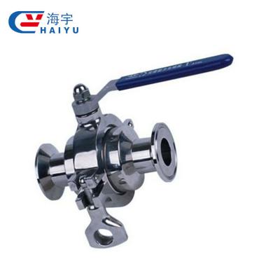 China General Stainless Steel Ball Valves Solder End SMS Butterfly Valve Solder/Thread With Gripper Handle for sale