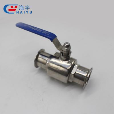 China 4 Inch Sanitary Clamped Beverage Ball Valve Handles Price for sale