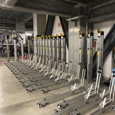 China Aluminum Two Tier Cycle Rack With Vertical Lift (AFS Type) for sale