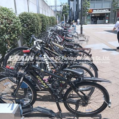 China Newly Durable And Easy To Use Innovative Anti-theft Simple Platform Bicycle Storage Rack With Smart Lock for sale