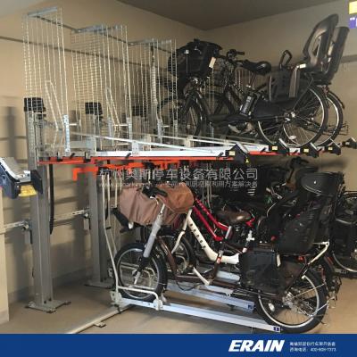 China Aluminum Two Tier Bicycle Rack With Vertical Lift Rack (GCR Type) for sale