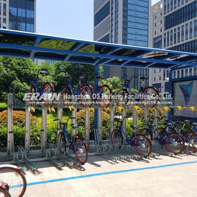 China Double Layer Aluminum Bicycle Rack Bridge Cycle Parking for sale