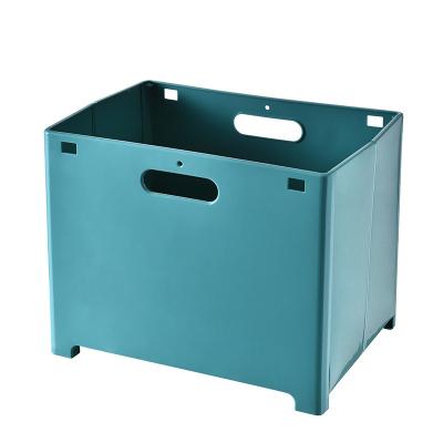 China Eco-friendly Durable Plastic Laundry Storage Bathroom Storage Basket Handing Laundry Basket for sale