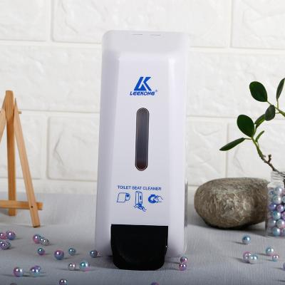 China Plastic Liquid Foam Soap Dispenser Wall Mount Foamer Bottle Toilet Seat Cleaner Pump Foam Soap Dispenser With Hand Press for sale