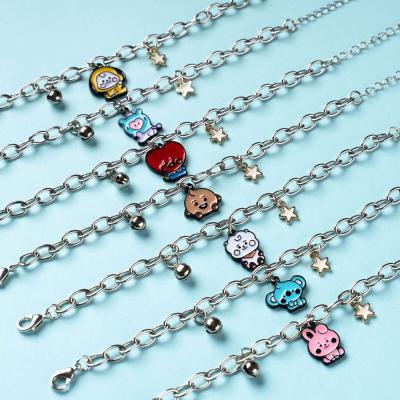 China 21 kpop series baby bracelet cartoon color bracelet cute student Fans Gift for sale