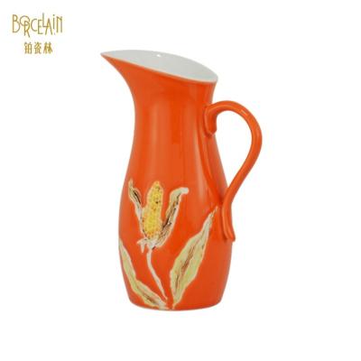 China Latest Viable Newcomer Design Bone China Dinnerware Set Sugar Tea Pot Milk Coffee Clay Water Jug Pot and Milk Jug Set for sale