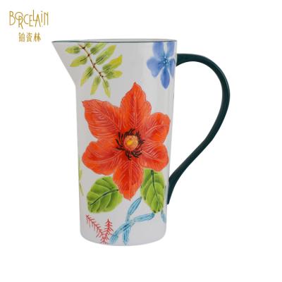 China Good Goods Factory Direct Sales Viable Style Heat Resistant Ceramic Milk Teapot for sale