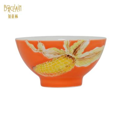 China Sublimation Professional Cheap Custom Ceramic Bowl Making Ceramic Soup Bowl for sale