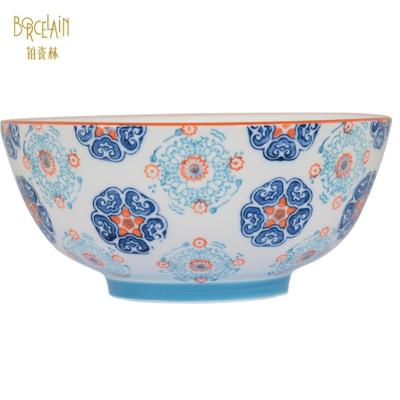 China Sustainable Customized Porcelain Ceramic Bowl Ceramic Salad Bowl Various Sizes for sale