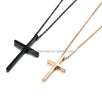 China Factory wholesale custom jewelry 316 L stainless steel cross necklace for men/women for sale