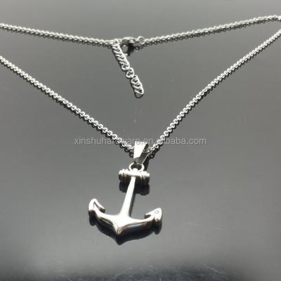 China Fashion Custom Men Jewelry Stainless Steel Boat Anchor Charm Pendant for sale