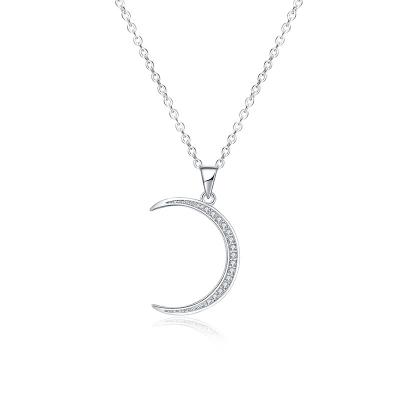 China Wholesale Custom Fashion Hot Sale Simple Moon Pendant Necklace for sale