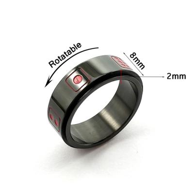 China Wedding Rose Gold Gay Men Weldable Transport Tungsten Black Rings for sale