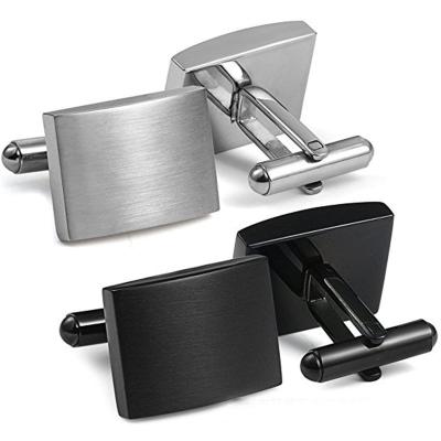 Κίνα Custom Stainless Steel Classic Matte Cufflinks Blanks for Men Wedding Business προς πώληση