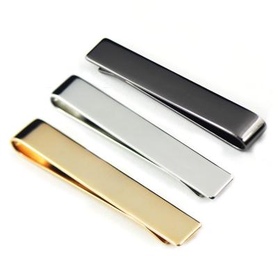 China Men Tie Bar Set Necktie Clips for Wedding Anniversary Business Black Silver-Tone Gold-Tone Tie Clips for sale