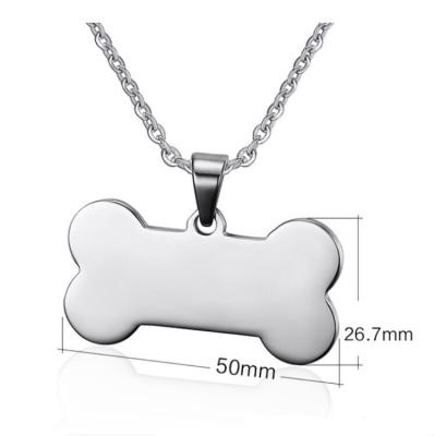 China Wholesale promotional custom DIY Bone shaped metal PET Label sublimation blanks dog tag for sublimation for sale