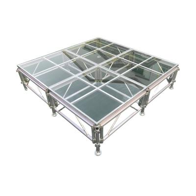 China Activity aluminum alloy glass platform for outdoor activities, wedding decoration stage for sale