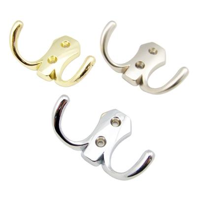 China Corrosion preventive Modern Style Cloth Coat Wall Hooks Hangers gold chrome BSN Wall Hooks for sale