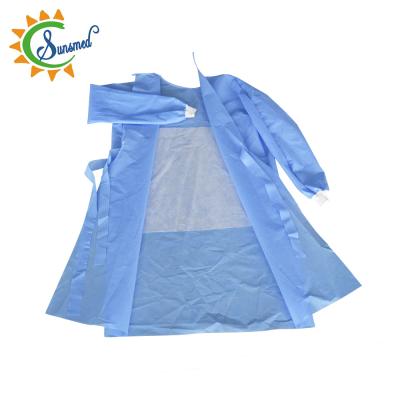 China Economic Sterile Disposable Surgical Gowns Disposable Non Woven Reinforced Surgical Gowns for sale