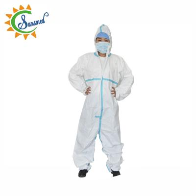 China Economic Protective Products Coverall Suit Work Coveralls Disposable Nonwoven Workwear zu verkaufen