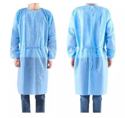 China AAMI Level 2AM Level 3 Waterproof Surgical Isolation Gown PP+PE/SMS Disposable Isolation Gown 5100 for sale