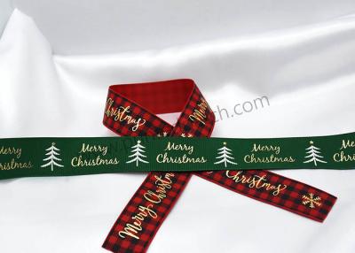 China Fita personalizada do cetim do Natal do poliéster do GV lavável à venda