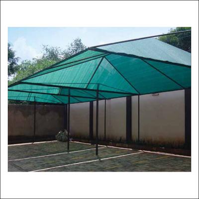 China 80 Gram Dark Green Garden Shade Netting With Fixing Eyelet / Green House Shade Cloth for sale