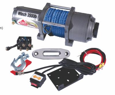 China Planetary gear 3500 lb rope ATV Electric Winch / Winches for sale