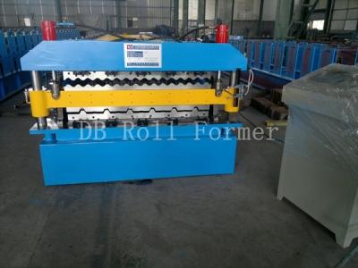 Chine 5.5Kw galvanisé acier feuille Double couche Roll formant la Machine pour toit ondulé à vendre