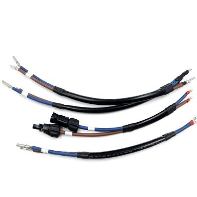 China Photovoltaic Inverter Power Cable End Lugs Wire Harness Solar DC Battery Cable Assembly for sale