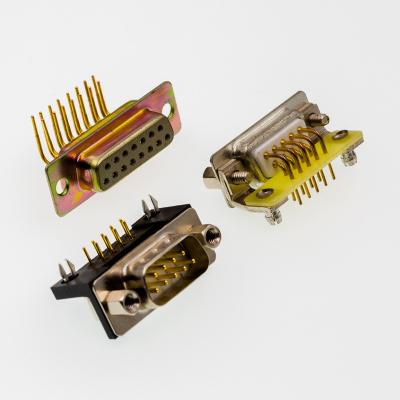 China Welding wire type / IDC type / reliable performance 15 crimp type / DIP type / SMT type connector interconnects 37 d-sub pin connectors for sale