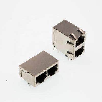 China RJ11/RJ45 PCB RJ45 Modular Jack Female Connector for sale