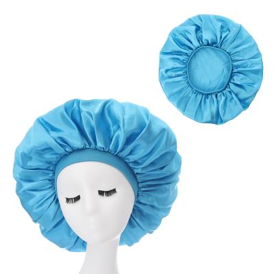 China Eco-Friendly Women's Large Size Eco-Friendly Women's Extra Large Satin Sleep Hat Night Cap Hood Silk Hair Hoods for Women for sale