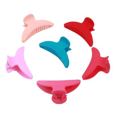 China Fashion Girls Hair Clip Plain Children Candy Plastic Hair Claw Accessories HX-71 for sale