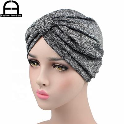 China Women's Spandex Soft Turban Chemo Cap Turbante Hat for sale