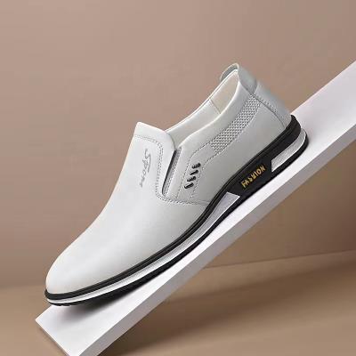 China Factory Wholesale Shoes Low Price Breathable Leather Men's Stylish Shoes Breathable White Dress Shoes Breathable White Hot Sale Products for sale