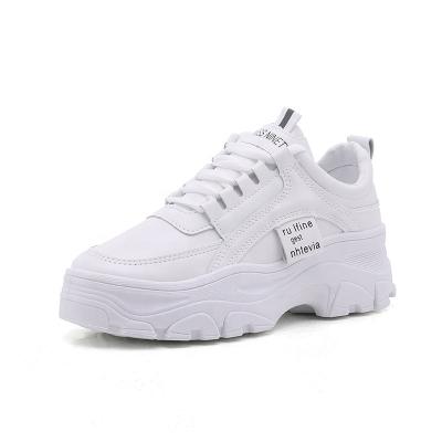 China Trend 2022 fashion spring and size-enhancing thick-soled casual shoes all-match sports students summer new fashion simple women's shoes for sale