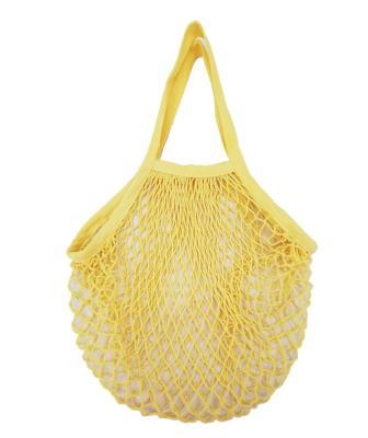 China Recyclable Custom Friendly Cotton Eco Mesh Reusable String Net Shopping 100% Fruit Organic Foldable Grocery Bags for sale