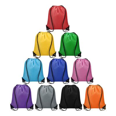 China Promotional High Quality Waterproof 210D Polyester Drawstring Sport Polyester Drawstring Backpack Custom Bag for sale