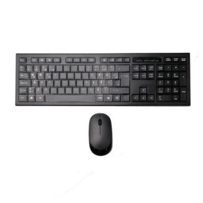 China Combinado silencioso del mismo tamaño delgado combinado inalámbrico 2.4GHz del teclado y del ratón con el receptor nano del USB para el ordenador portátil, PC en venta