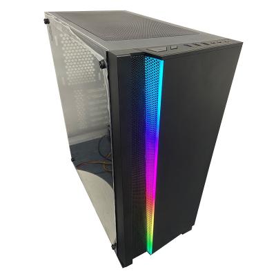 Cina Radiatore di vetro del caso 36cm del PC della torre piena del tunnel di tempo di RGB del Governo del computer di ITX di ATX in vendita