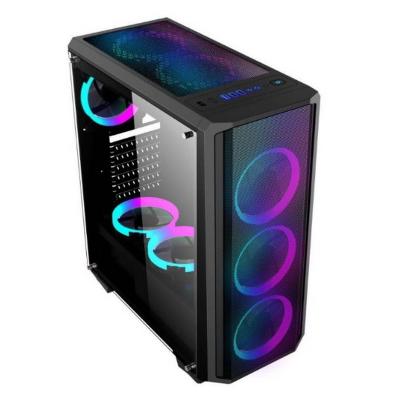 China Mediados de aduana del caso del juego del gabinete ATX de la CPU de la torre USB RGB en venta