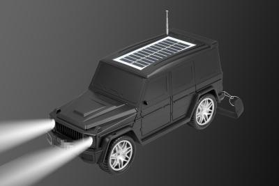 China O alto-falante Bluetooth em forma de carro clássico combina lanterna solar e funções de rádio para viagens domésticas ao ar livre à venda